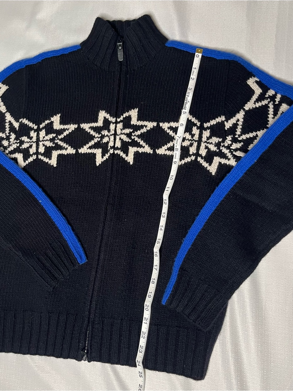 Vintage Polo Ralph Lauren Wool Cashmere Fair Isle Full Zip Sweater Après Ski - Picture 8 of 10
